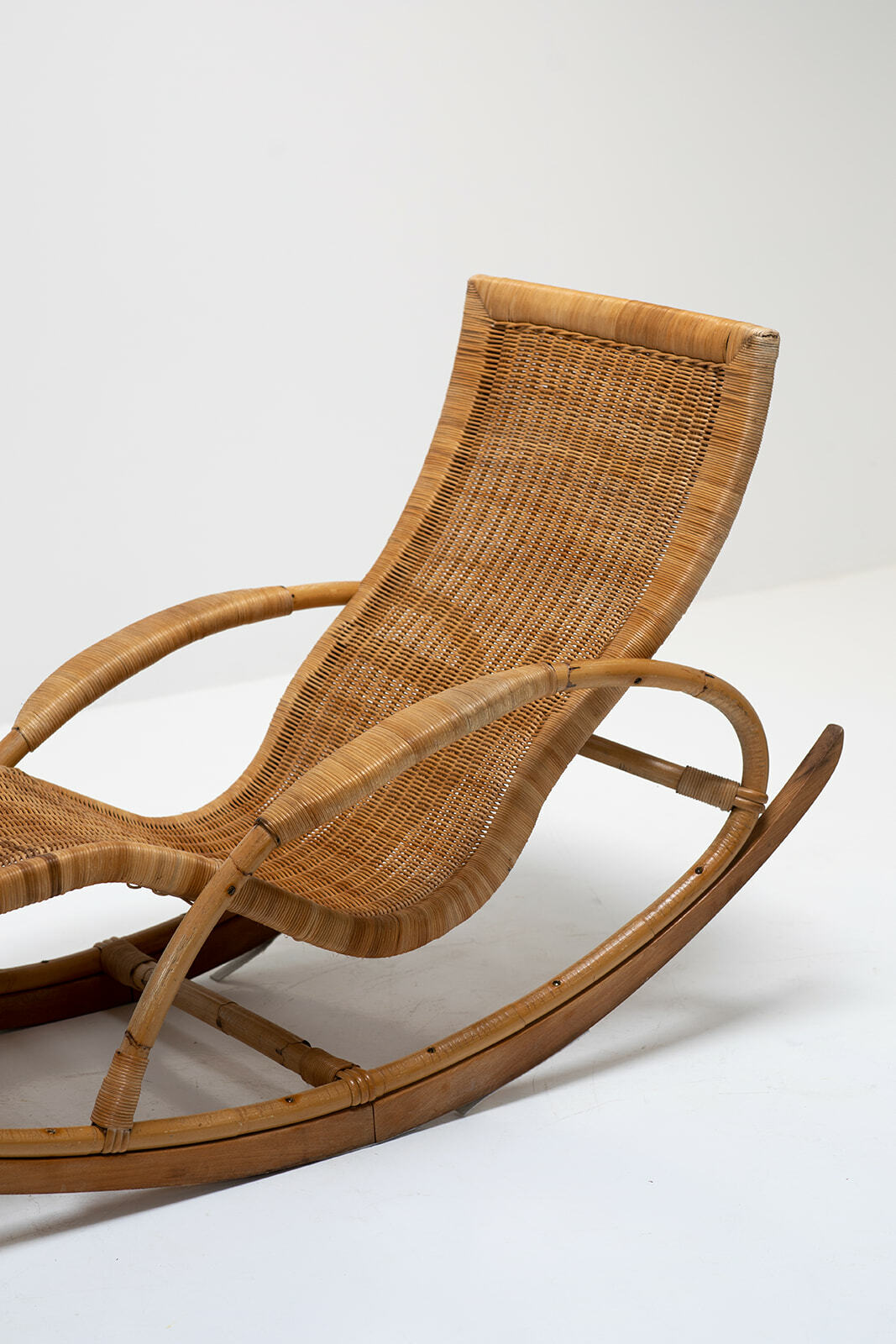 German rattan lounger